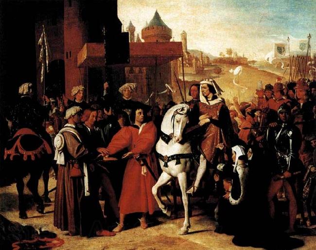 Jean-Auguste Dominique Ingres The Entry of the Future Charles V into Paris in 1358